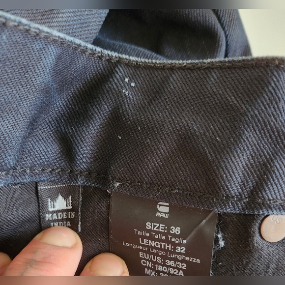 MENS G STAR RAW JEANS (36) - Picture 6 of 7